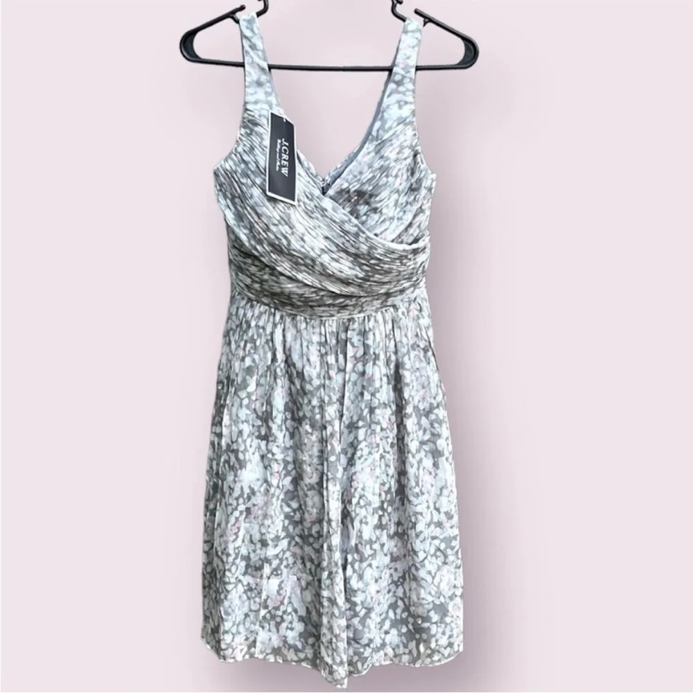 NWT J. Crew Heidi Silk Chiffon Dress